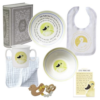 Salisbury Story of You Cup Plate Bowl Bib and Teether Set Little Duck