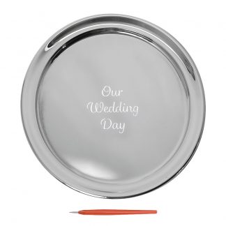Salisbury Guest Book Tray With Our Wedding Day, Small